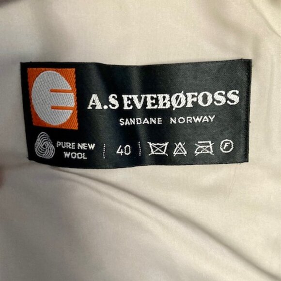 Vintage Evebøfoss Firda Norwegian Wool Coat - Picture 4 of 6